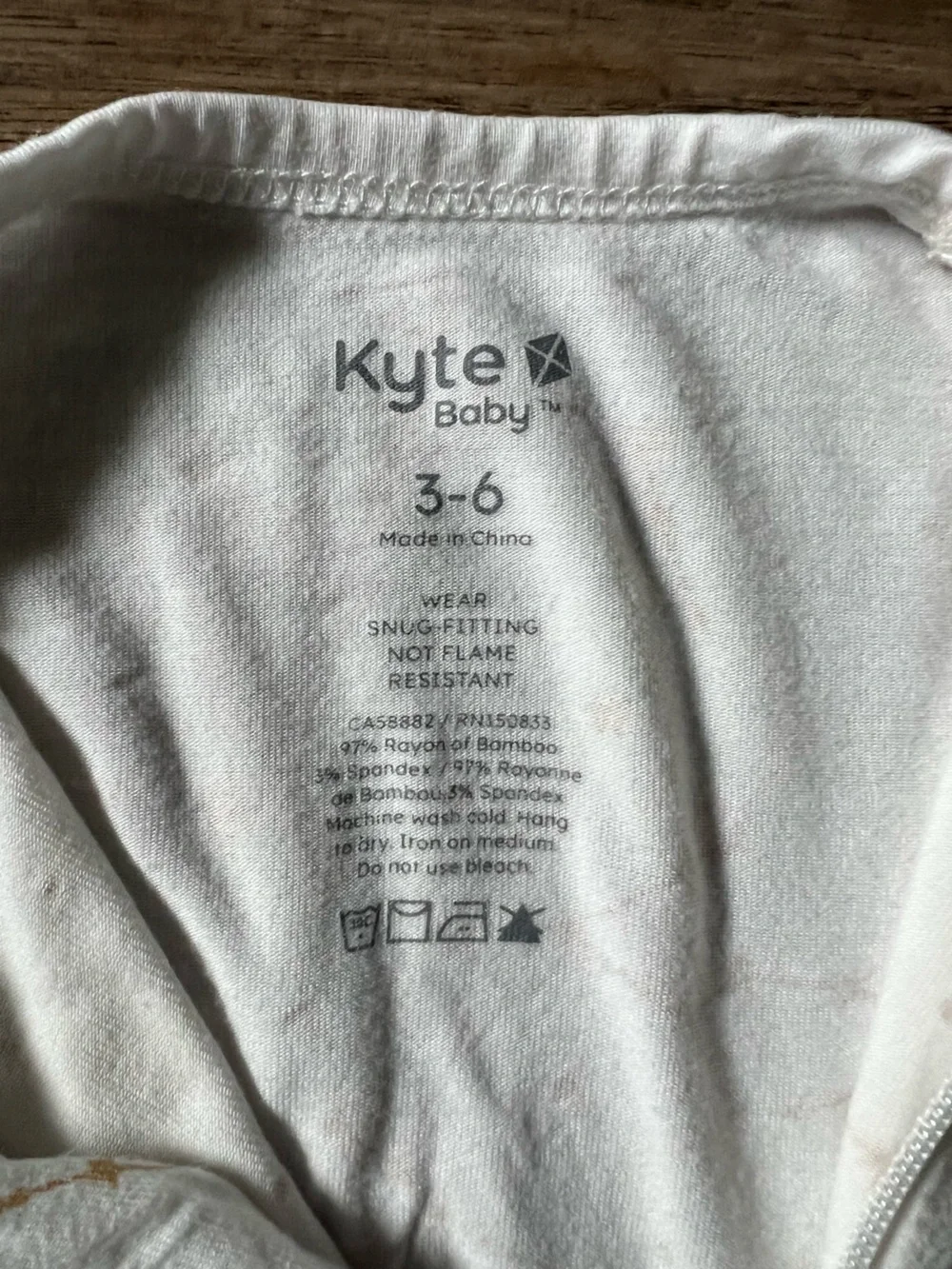 Kyte BABY Cream Footed One-Piece with Gold Star & Constellation Print